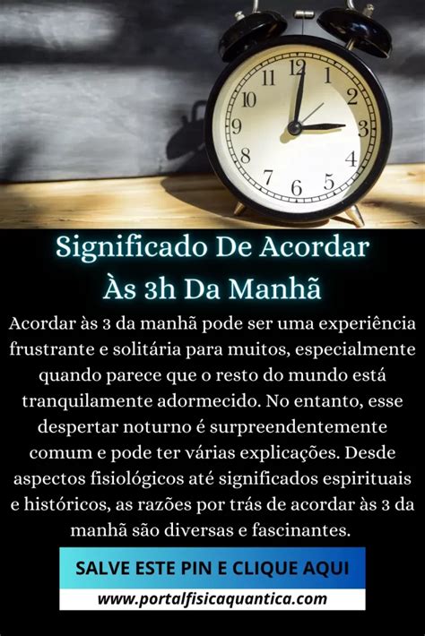 Significado De Acordar Às 3h Da Manhã