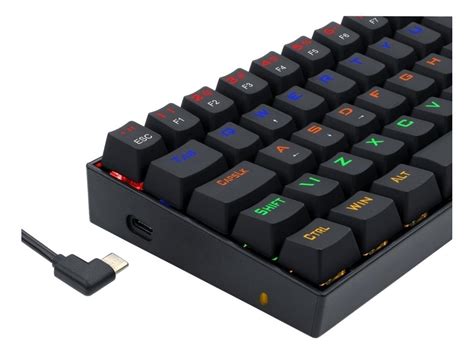 Teclado gamer Redragon Lakshmi K606R QWERTY MK II Blue português Brasil ...