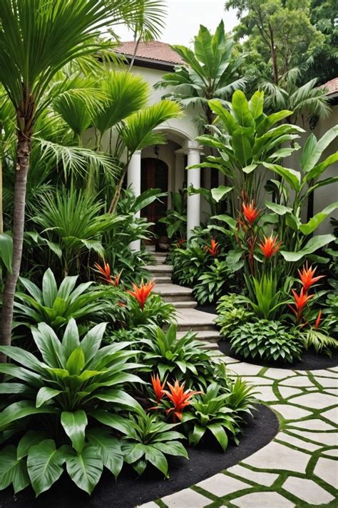 20 Amazing Ways To Turn Your Front Yard Into A Lush Tropical Garden