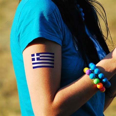 Greek Flag Tattoo Designs