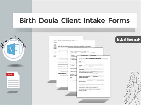 Birth Doula Client Intake Form Doula Business Form Etsy In 2023 Doula Birth Doula Doula