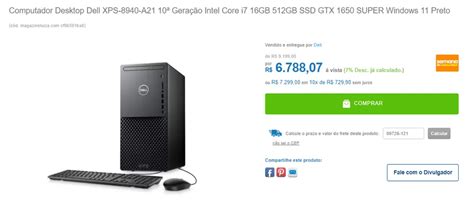 Computador Desktop Dell Xps A Gera O Intel Core I Gb