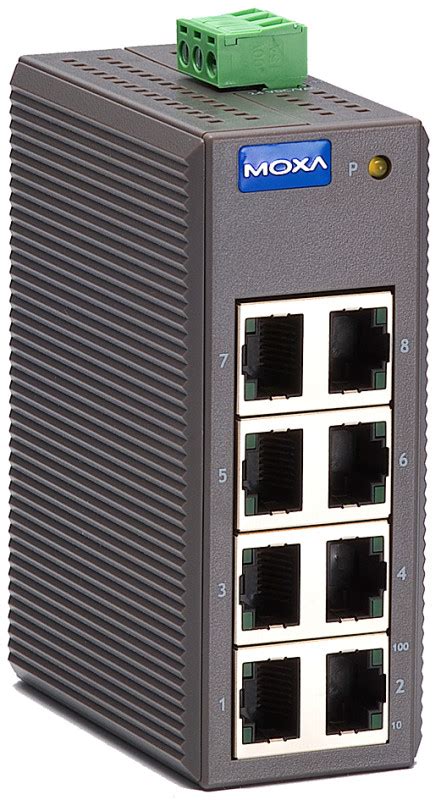 MOXA Unmanaged Industrial Ethernet Switch 8 Ports EDS 208