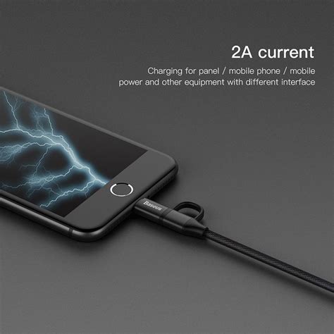 Baseus Yiven 2 IN 1 Micro USB Lightning Cable GadStyle BD