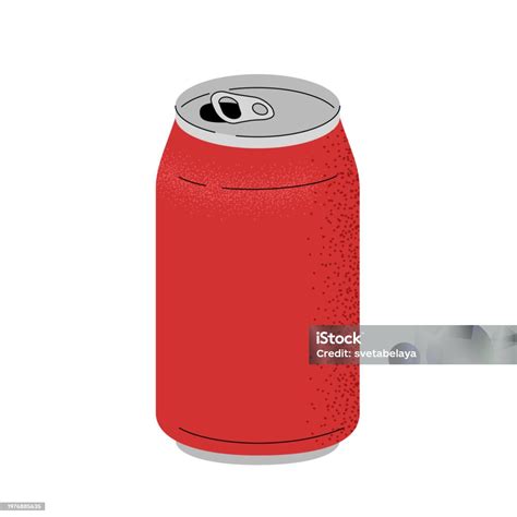 Red Aluminum Can Stock Illustration Download Image Now Alcohol