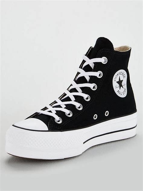 Converse Chuck Taylor All Star Platform Lift Hi - Black/White | very.co ...