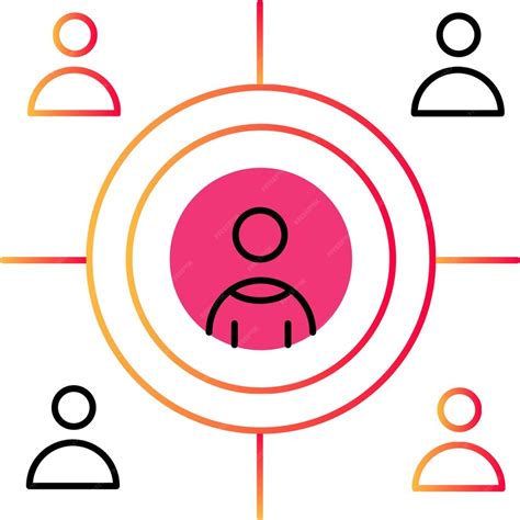 Premium Vector Target Audience Outline Icon Vector People Group