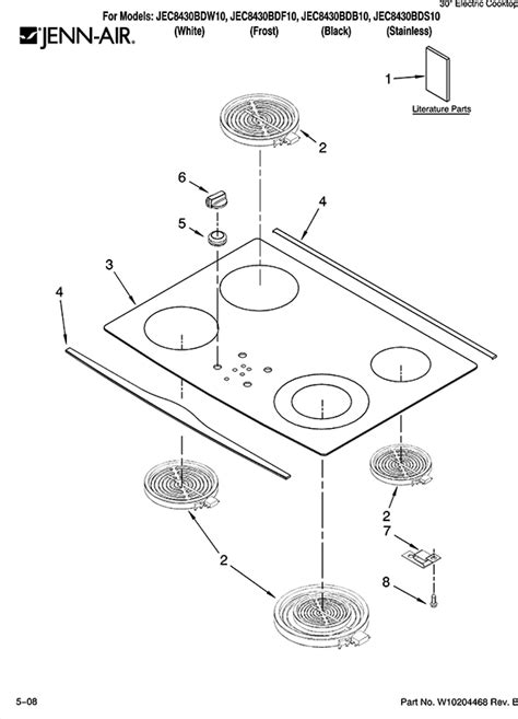 Jenn Air Jec Bds Cooktop Partswarehouse