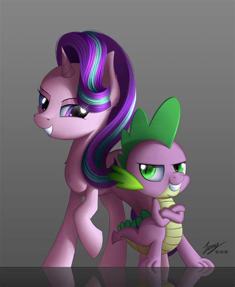 Safe Artist Duskie Spike Starlight Glimmer Dragon