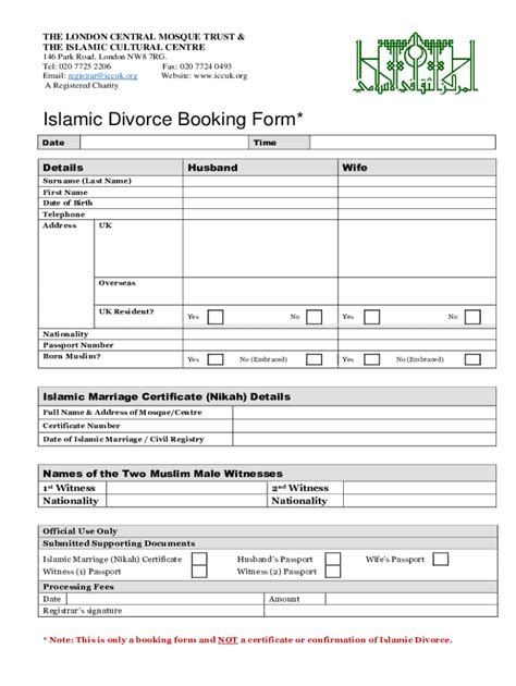 Islamic Divorce Letter Sample Fill Online Printable Fillable Blank