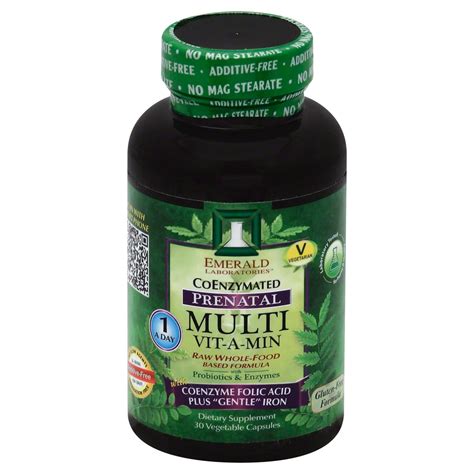 Emerald Laboratories Prenatal Multivitamin Vegetable Capsules Shop