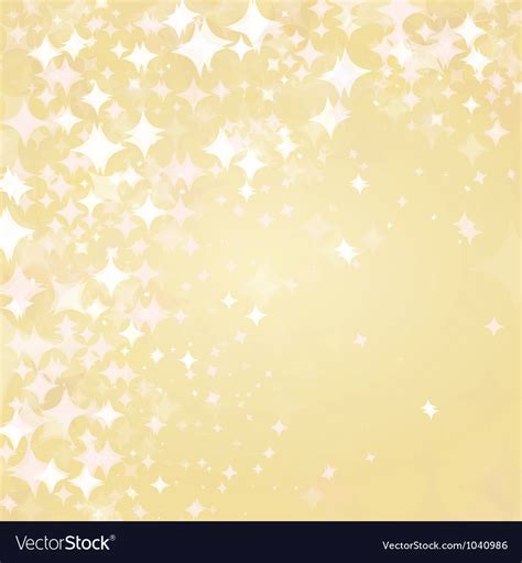 Light stars on golden background Royalty Free Vector Image