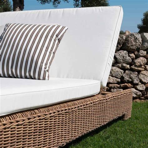 Lettino Chaise Longue Da Giardino In Rattan Sintetico Di Lusso