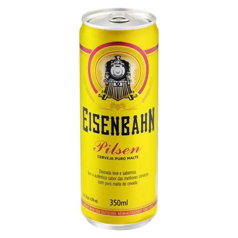 Cerveja Pilsen Puro Malte Eisenbahn Lata 350ml Supermercados Ruscito