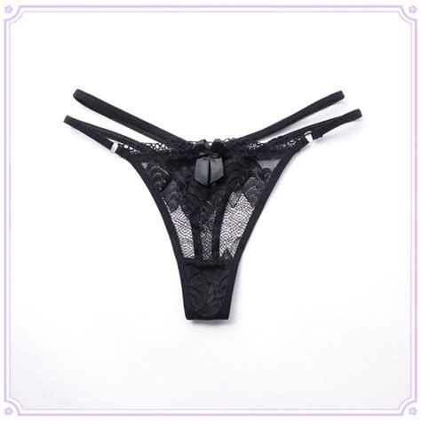 Lingerie Hollow Intimates Lingerie Female Underpants Transparent Women Panties Lace Sexy Thong