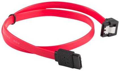 Lanberg Sata Data III 6gb S F F Cable Metal Clips Angled RED 30cm