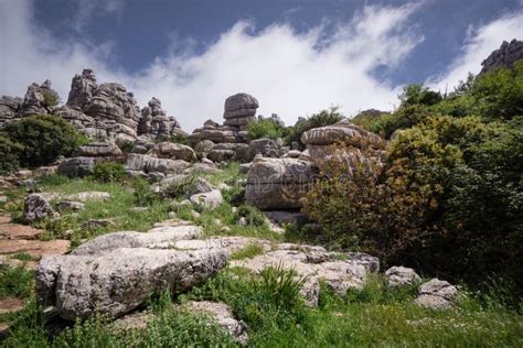 Parque Nacional Málaga Del EL Torcal Antequera Imagen de archivo