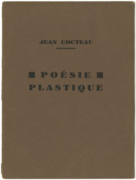 Paris 1926 Poésie plastique Jean Cocteau unique et multiple