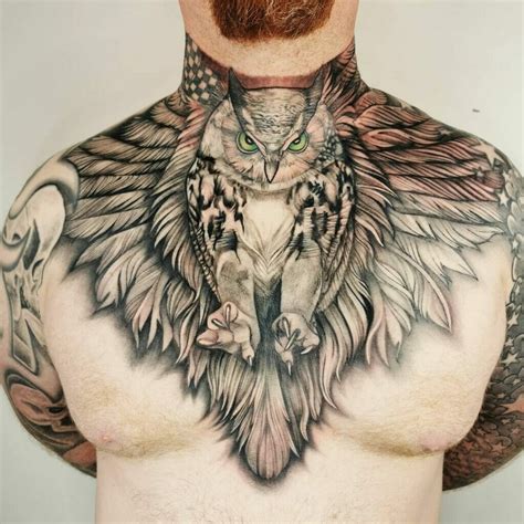 Owl Neck Tattoos