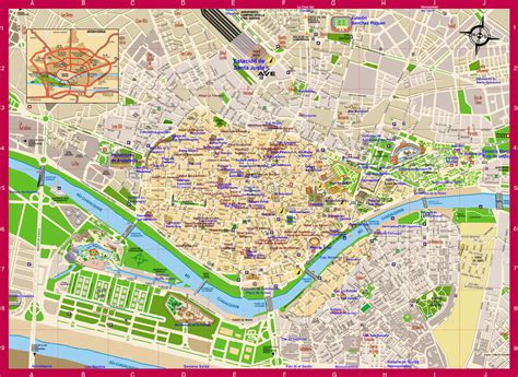 Sevilla map, Spain - Full size