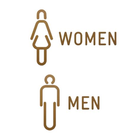 Male Female Toilet Sign Wc Stickers 3d Public Place Bathroom Sign Decals Restroom Signage Board