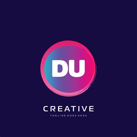 DU initial logo With Colorful template vector. 21272729 Vector Art at ...