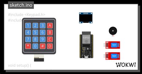 Door Lock Wokwi ESP32 STM32 Arduino Simulator