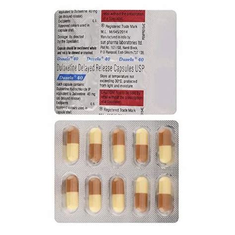 Duloxetine Delayed Release Capsules at Rs 64/stripe | Duloxetine HCL ...