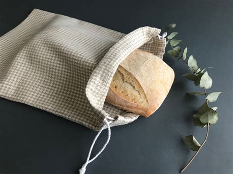 Reusable Linen Baguette Bag. Organic Linen Bread Bag Keeper. - Etsy