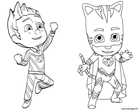 Coloriage Pajama Hero Connor Est Yoyo De Pyjamasques Dessin