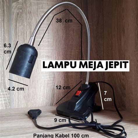 Jual Lampu Meja Belajar Jepit Minimalis Lampu Baca Lampu Flexible Sorot