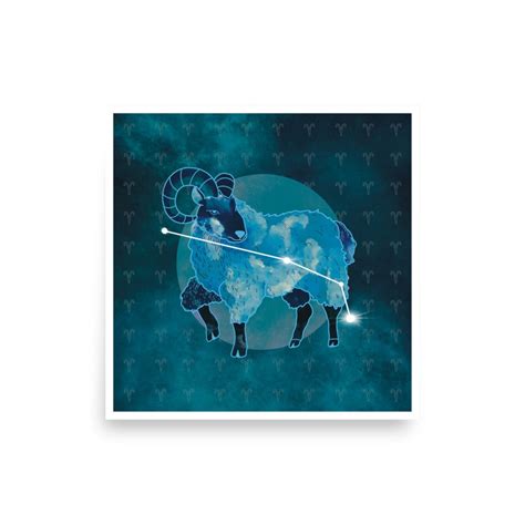 Aries Constellation Art Print Aries Gift for Her Aries - Etsy