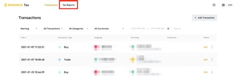 How To Generate Tax Reports Via Binance Tax Crypto Tax Calculation