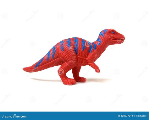 Red T-rex or Tyrannosaurus Rex Dinosaur Toy. Stock Photo - Image of ...