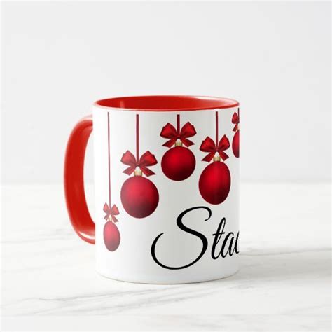 Christmas Holiday Name Mug Zazzle Christmas Holidays Name Mugs Mugs