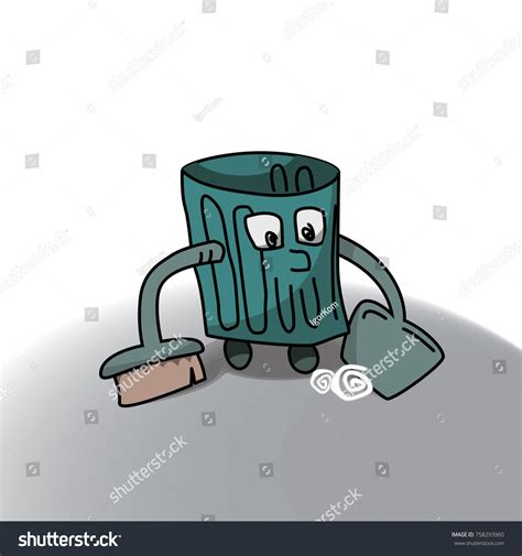 Cartoon Bin Vector Illustration Stock Vector (Royalty Free) 758293960 | Shutterstock