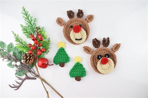 Reindeer Applique Free Crochet Pattern