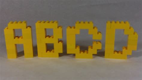 How To Build Lego Alphabet Letters Youtube