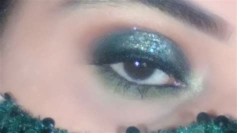 Green Hollow Eye Makeup Eyemakeup Party Smokeyeye Simple Easy