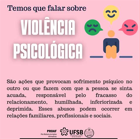 Você sabe o que é violência psicológica PROAF