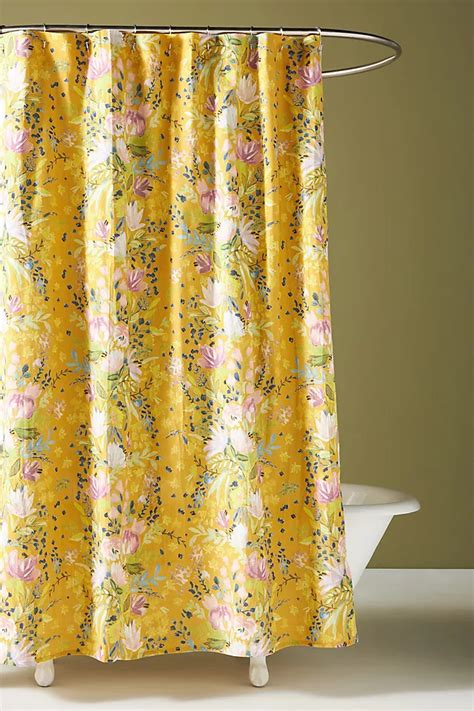 Peonia Shower Curtain Anthropologie