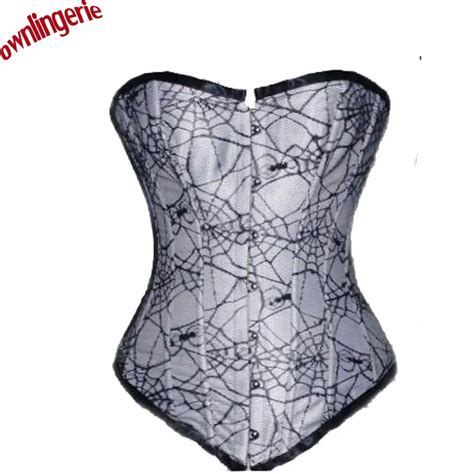 White Bk Women Corset Sex Slim Burlesque Body Shaper Strapless Overbust