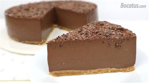 Tarta de chocolate y cuajada muy ligera fácil y sin horno Cocina y