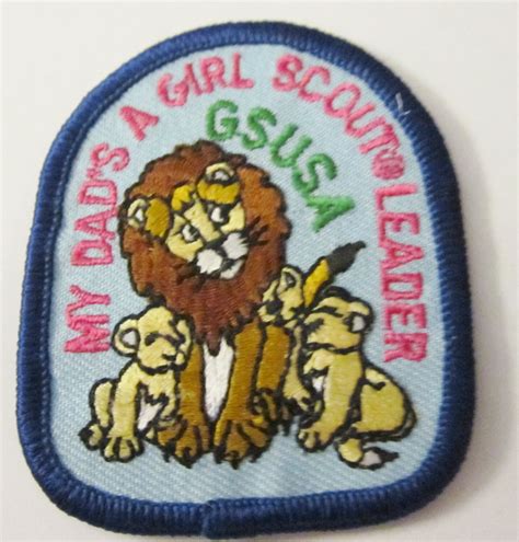 Girl Scout Fun Patch With Lion My Dads A By Allthingsgirlscout