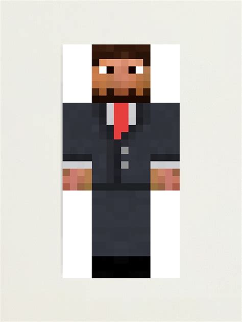 Jschlatt Minecraft Skin Photographic Print For Sale By Slandxr