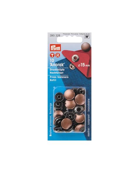 Recharge Bouton Pression Bronze Mm Prym Mercerine