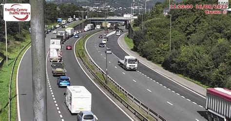 Two-vehicle M4 crash causes long delays - Wales Online