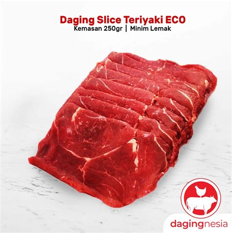 Daging Slice Teriyaki Eco 250gr Dagingnesia