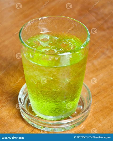 Iced Green Tea Stock Image Image Of Brown Cafe Natural 22770567