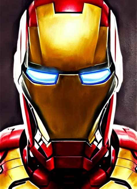 Portrait Of Iron Man Marvel Victorian Concept Art Stable Diffusion